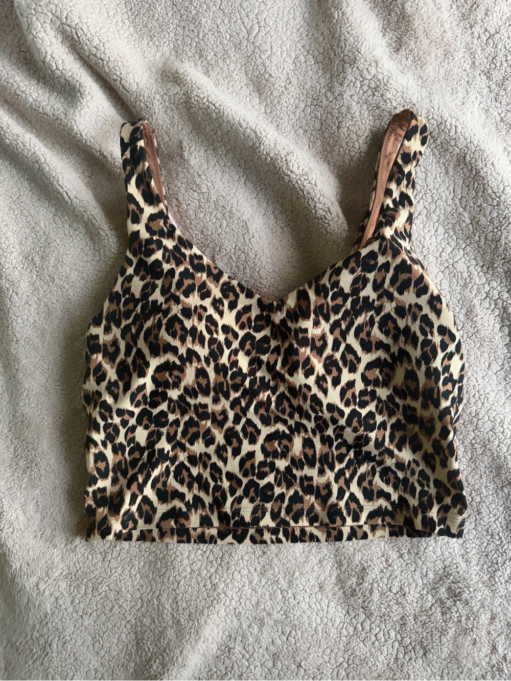 Aerie Cheetah print Print V-Neck Crop Tank Top